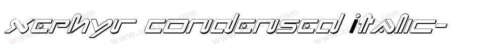 Xephyr Condensed Italic字体转换